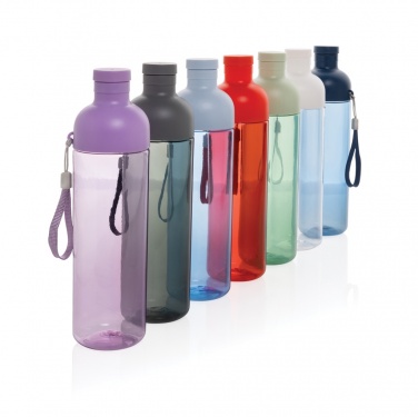 Impact necaurlaidīga ūdens pudele no RCS pārstrādātas PET 600 ml, tumši zils – detaļas skats 9