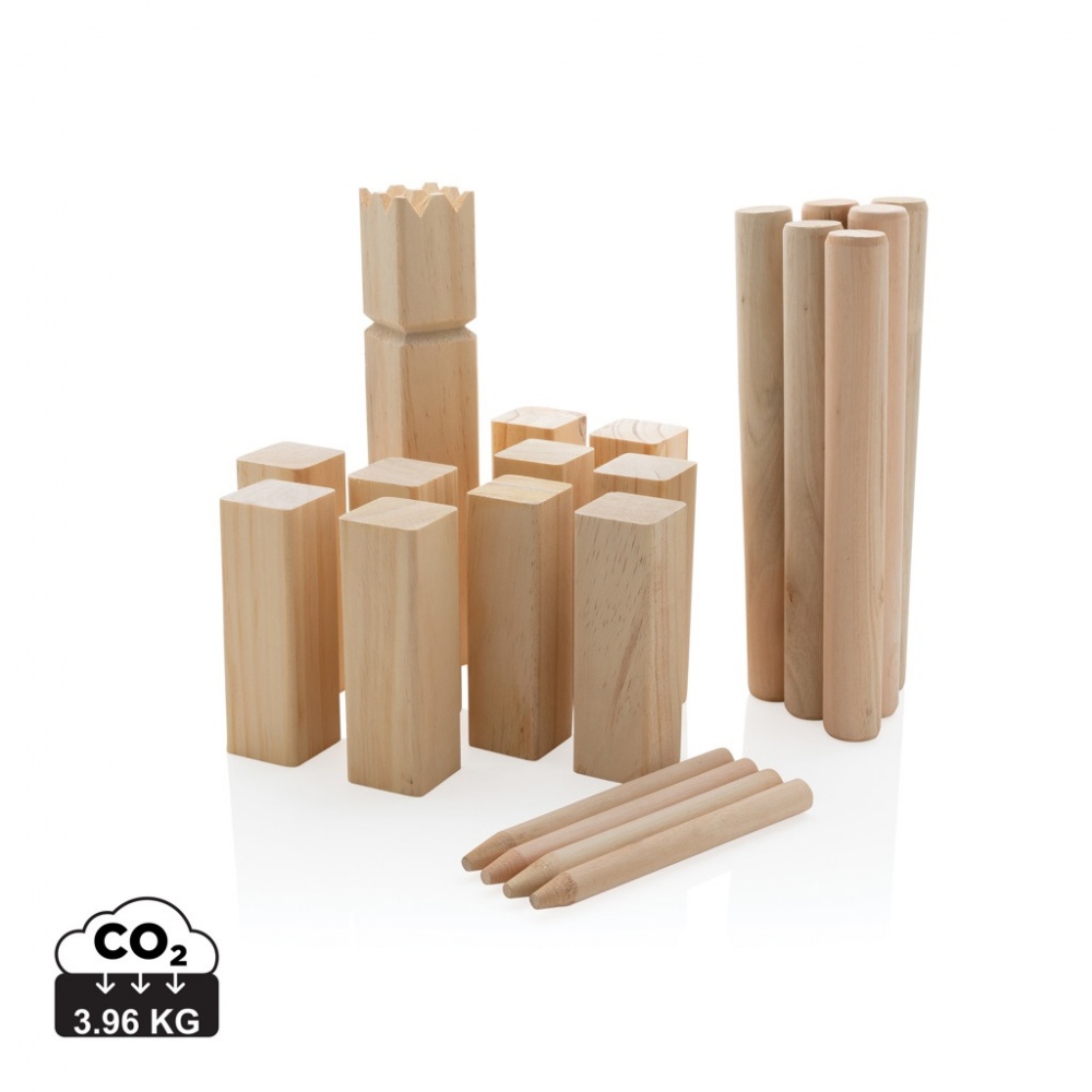 Logotrade ziemassvētku dāvanas foto: Koka kubb komplekts