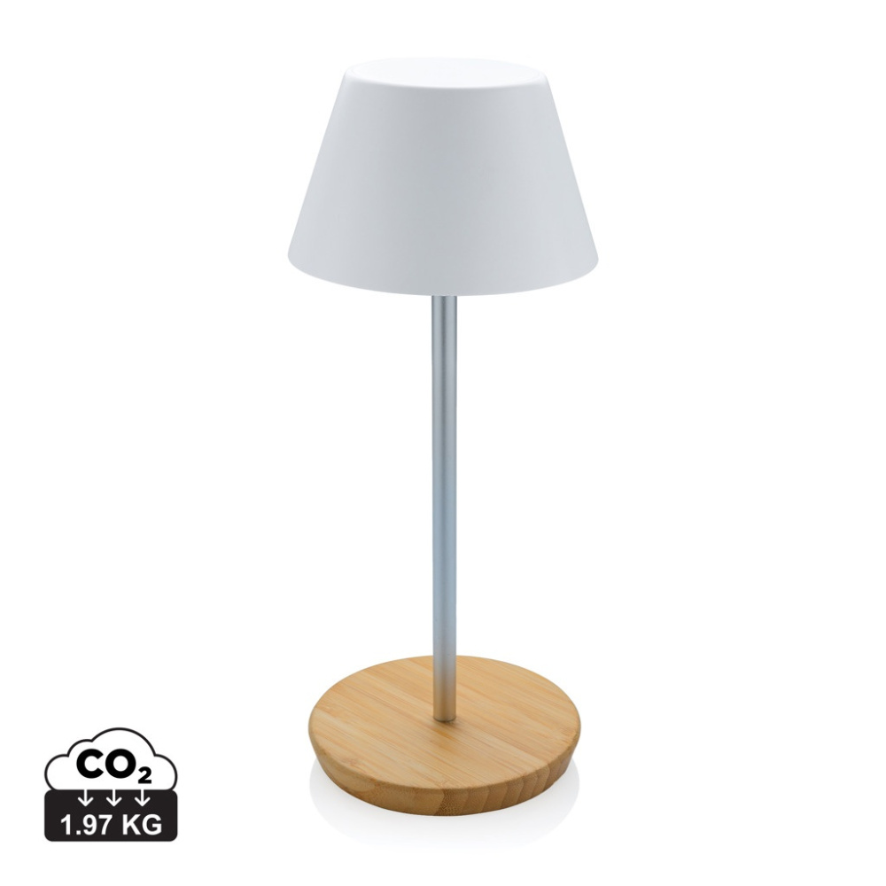 Pure Glow RCS usb uzlādējama pārstrādāta plastmasas galda lampa, balts, produkta attēls