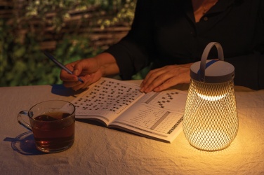 Logotrade logo dāvanas foto: Aurora RCS pārstrādāta plastmasas USB atkārtoti uzlādējama galda lampa