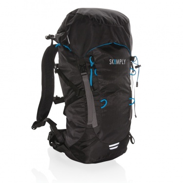 Explorer ribstop liela pārgājienu mugursoma 40L bez PVC, logotipa apdrukas piemērs