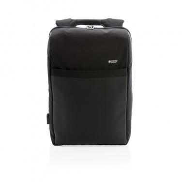 Logotrade biznesa dāvanas foto: Swiss Peak 15" pretaizdzīšanas RFID un USB mugursoma bez PVC