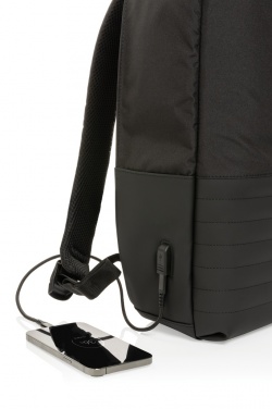 Swiss Peak AWARE™ RFID pretaizdzīšanas 15,6 collu klēpjdatora mugursoma, detaļas skats, melns (4)