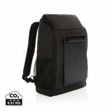 Pedro AWARE™ RPET luksusa mugursoma ar 5 W saules bateriju