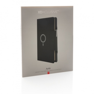 Logotrade ziemassvētku dāvanas foto: Artic Magnetic 10W bezvadu uzlādes A4 portfelis