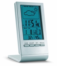 Laika stacijas ar zilu LCD