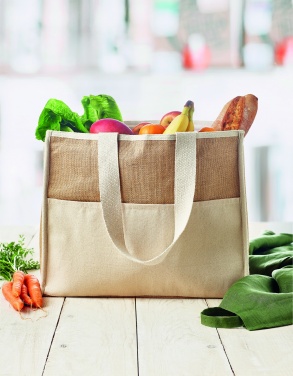 Logotrade Ideja dāvanas foto: Džutas un audekla aukstuma soma