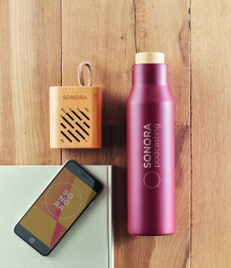 Logotrade korporatīvās dāvanas foto: 3 W bambusa bezvadu skaļrunis