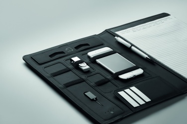 Logotrade logo dāvanas foto: A4 mape ar bezvadu lādētāju 5 W