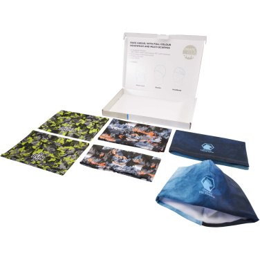 Logotrade korporatīvās dāvanas foto: Sublimācijas galvassegu paraugu kaste