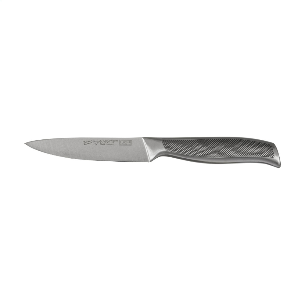 Diamant Sabatier Riyouri virtuves nazisLithuanian:Diamant Sabatier Riyouri virtuvinis peilisStock/deliveryStock status:unknownQty in supplier stock:-Low stock warning amount:0Delivery time:7 daysMinimum quantity:5ParametersBränd:-Värv:-Materjal:Roostevaba