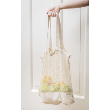 Logotrade logo dāvanas foto: Natura Organic Mesh Shopper (180 g/m²) iepirkumu maisiņš