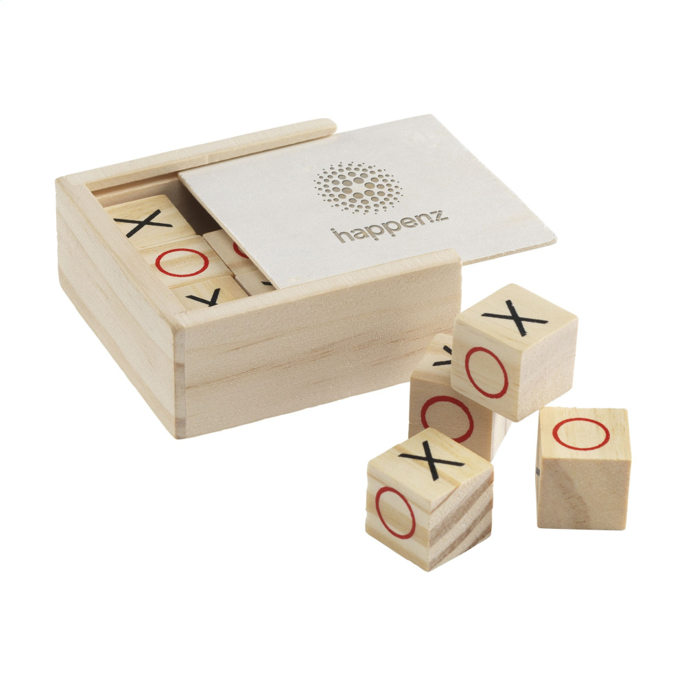 Tic Tac Toe Spēle Bambuss, koka, krāsas variants