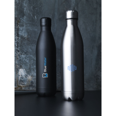 Topflask RCS Recycled Steel 750 ml dzeramā pudele, melna – detaļas skats 2, melns
