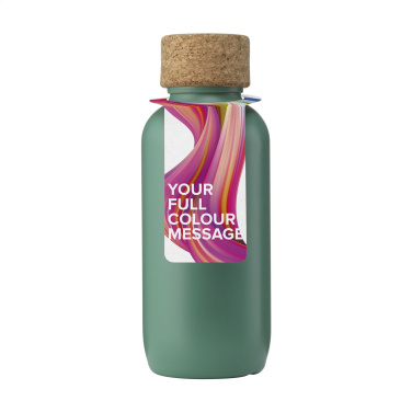 EcoBottle 650 ml no augu izejvielām – ražota ES, zaļš – detaļas skats 2