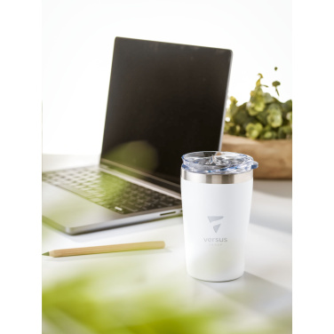 Re-Steel RCS Recycled Coffee Mug 380 ml termokrūze, balts – detaļas skats 5