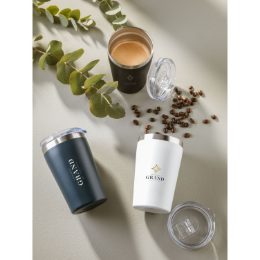 Re-Steel RCS Recycled Coffee Mug 380 ml termokrūze, balts – detaļas skats 6