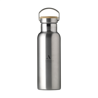Nordvik RCS Recycled Steel 500 ml ūdens pudele, sudrabota – detaļas skats 7
