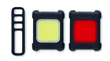 Logotrade korporatīvās dāvanas foto: Uzlādējams velosipēda lukturu komplekts