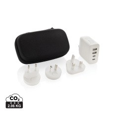 TravelCharge Pro RCS rplastmasas ceļojumu lādētājs ar USB C