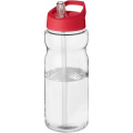 H2O Active® Eco Base 650 ml sporta pudele ar snīpa vāciņu, Caurspīdīgs / Sarkans