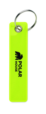 Logotrade logo dāvanas foto: Atstarojošs atslēgu piekariņš no PVC