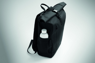 Logotrade biznesa dāvanas foto: Sarullējama klēpjdatora mugursoma 600D