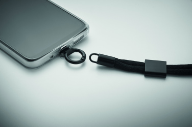 Logotrade korporatīvās dāvanas foto: RPET telefona aproces vads