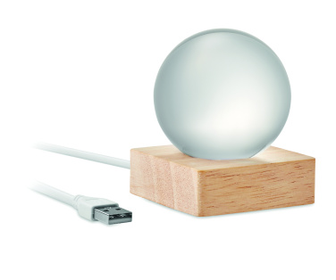 Logotrade biznesa dāvanas foto: LED stikla bumba