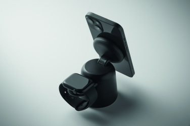 Logotrade logo dāvanas foto: 3 vienā bezvadu lādētājs 15 W