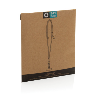 Logotrade Ideja dāvanas foto: LoopAmp RCS RPET regulējams telefona vads ar 60 W kabeli