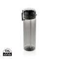 SipnLock RCS RPET necaurlaidīga sporta ūdens pudele 800 ml, melns