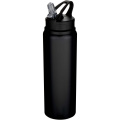 Fitz 800 ml RCS pārstrādāta viensienas nerūsējošā tērauda ūdens pudele, Vienmērīgi melna