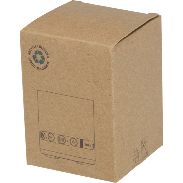 Logotrade ziemassvētku dāvanas foto: Hunor 3W bezvadu skaļrunis no pārstrādātas plastmasas