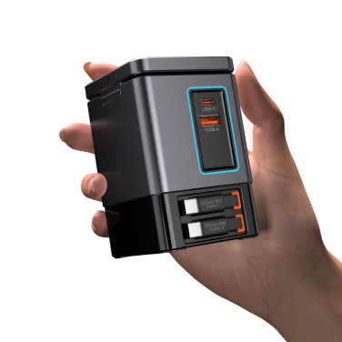 Logotrade dāvanas foto: Urban Vitamin Sacramento 105W GAN lādētājs+ievelkami kabeļi