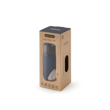 Logotrade ziemassvētku dāvanas foto: Black+Blum stikla ceļojumu krūze 340 ml