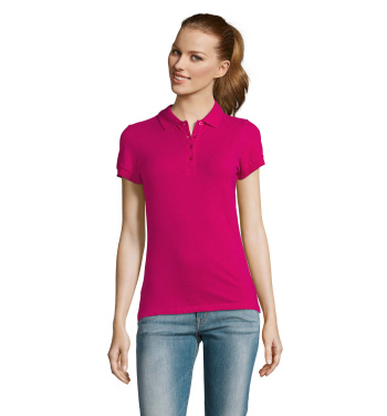 PASSION WOMEN POLO 170g, Fuksija, S, krāsas variants