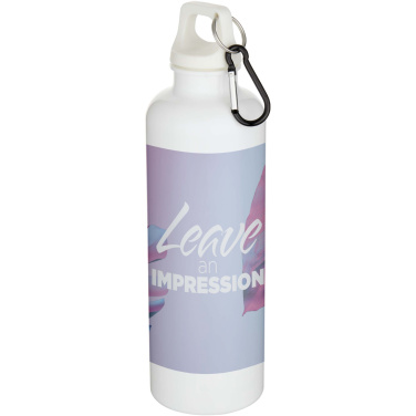 Logotrade korporatīvās dāvanas foto: Oregon 750 ml vienkrāsaina RCS pārstrādātas plastmasas ūdens pudele ar karabīni