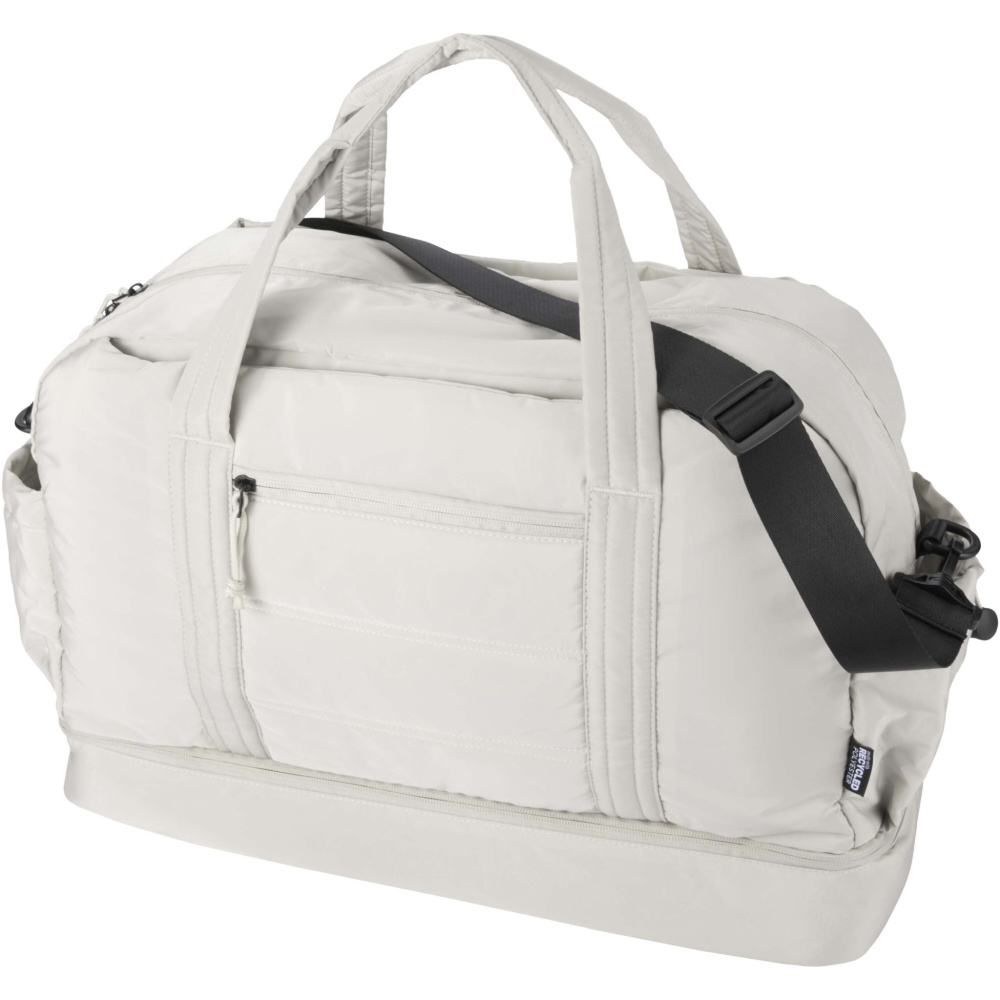 Logotrade korporatīvās dāvanas foto: Puffer GRS pārstrādāta sporta soma ar izolētu pamatni 30L