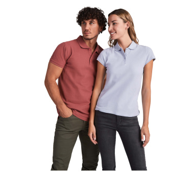 Logotrade logo dāvanas foto: Zvaigžņu īsroku vīriešu polo krekls
