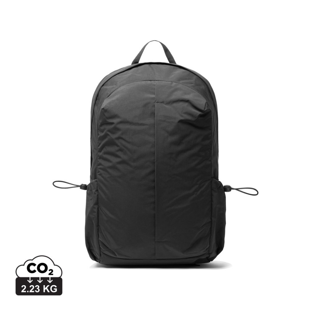 Logotrade Ideja dāvanas foto: KENTO URBAN RCS pārstrādāta neilona 15,6 collu mugursoma ar priekšējo daļu