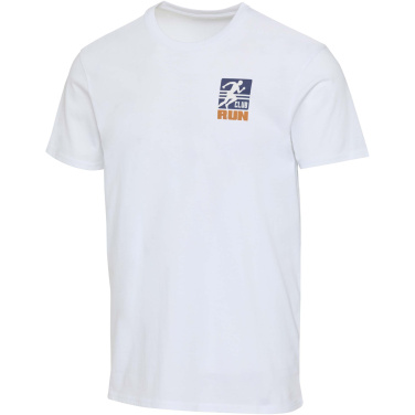 Logotrade ziemassvētku dāvanas foto: Azurīta 160 g/m² īsroku unisex OCS organiskais T-krekls
