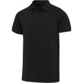 Beryl 220 g/m² īsroku unisex OCS organiski pārstrādāts polo krekls, Melns