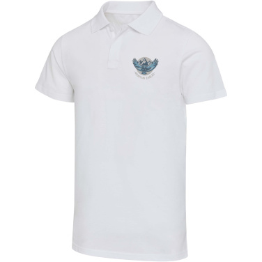 Logotrade korporatīvās dāvanas foto: Grafīta 180 g/m² īsroku unisex OCS organiskais polo krekls
