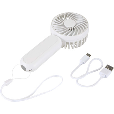 Logotrade biznesa dāvanas foto: Aervia pārnēsājamais ventilators no pārstrādātas plastmasas
