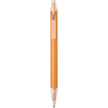 Spectrum pārstrādāta alumīnija lodīšu pildspalva (zila tinte), Oranžs