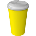 Americano® Infiniti 350 ml izolēta glāze ar pret izšļakstīšanos drošu vāku, Dzeltens