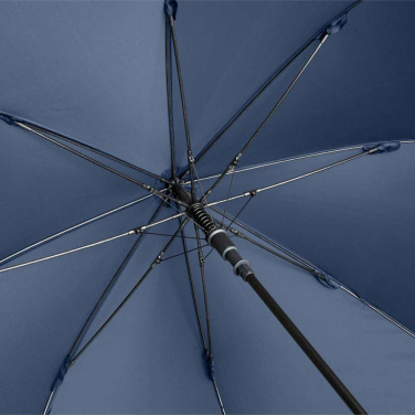 FARE vētras izturīgs automātiskais golfa lietussargs Windproof PLUS 133 cm ar logotipu, tumši zils – detaļas skats 3