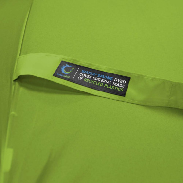 FARE ÖkoBrella kabatas lietussargs ar pārstrādāta PET jumtu un rABS rokturi ar logotipu, laima zaļš (waterSAVE®) – detaļas skats 5