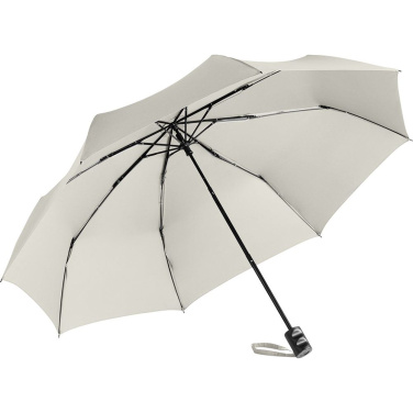 FARE ÖkoBrella kabatas lietussargs ar pārstrādāta PET jumtu un rABS rokturi ar logotipu, dabiski balts (waterSAVE®) – detaļas skats 8